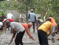 Pemdes Manisharjo Bangun Rabat Beton Readymix, Wujud Komitmen untuk Warga